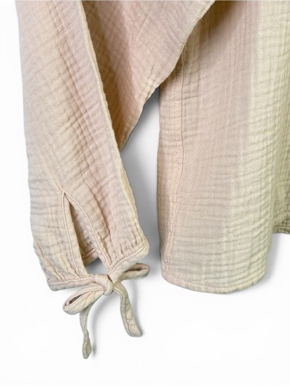 Faherty Everleigh Dream Organic Cotton Gauze Top Vanilla Cream XL - Picture 5 of 11
